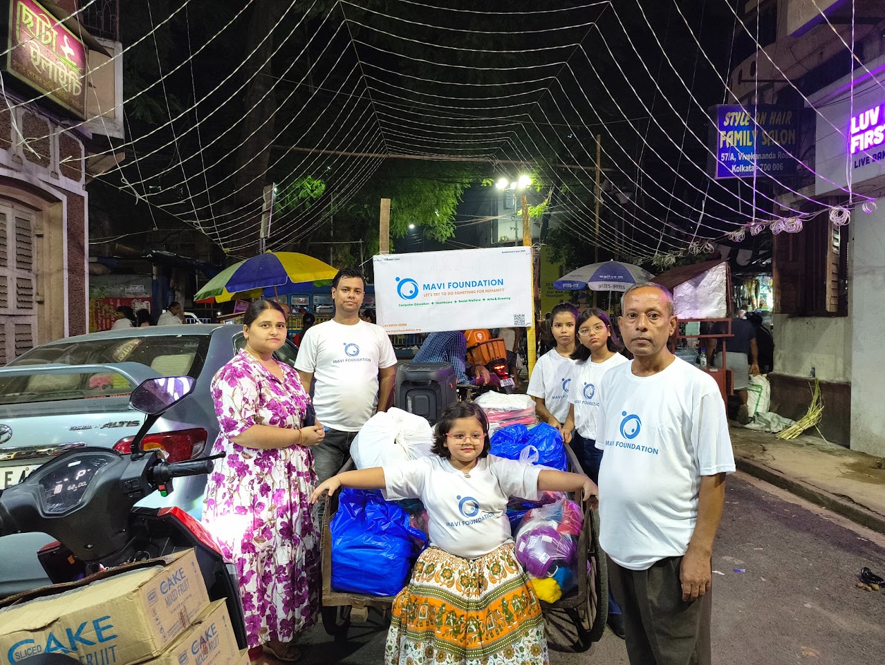 MAVI Foundation — Cloth & Food Distribution, Durga Puja 2025 (photo 2 of 10)