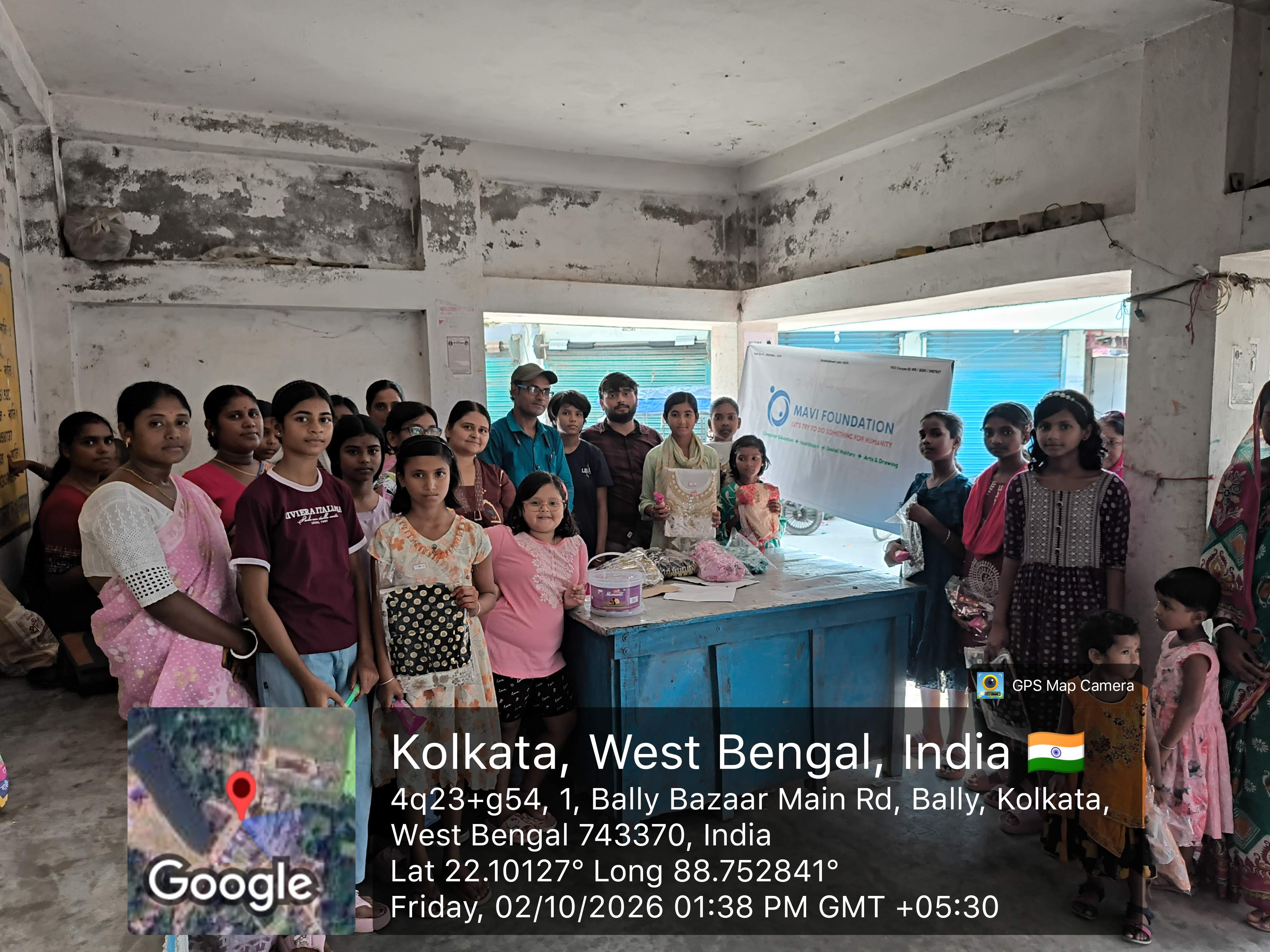 MAVI Foundation — Cloth Distribution at Bally Block, Sundarban