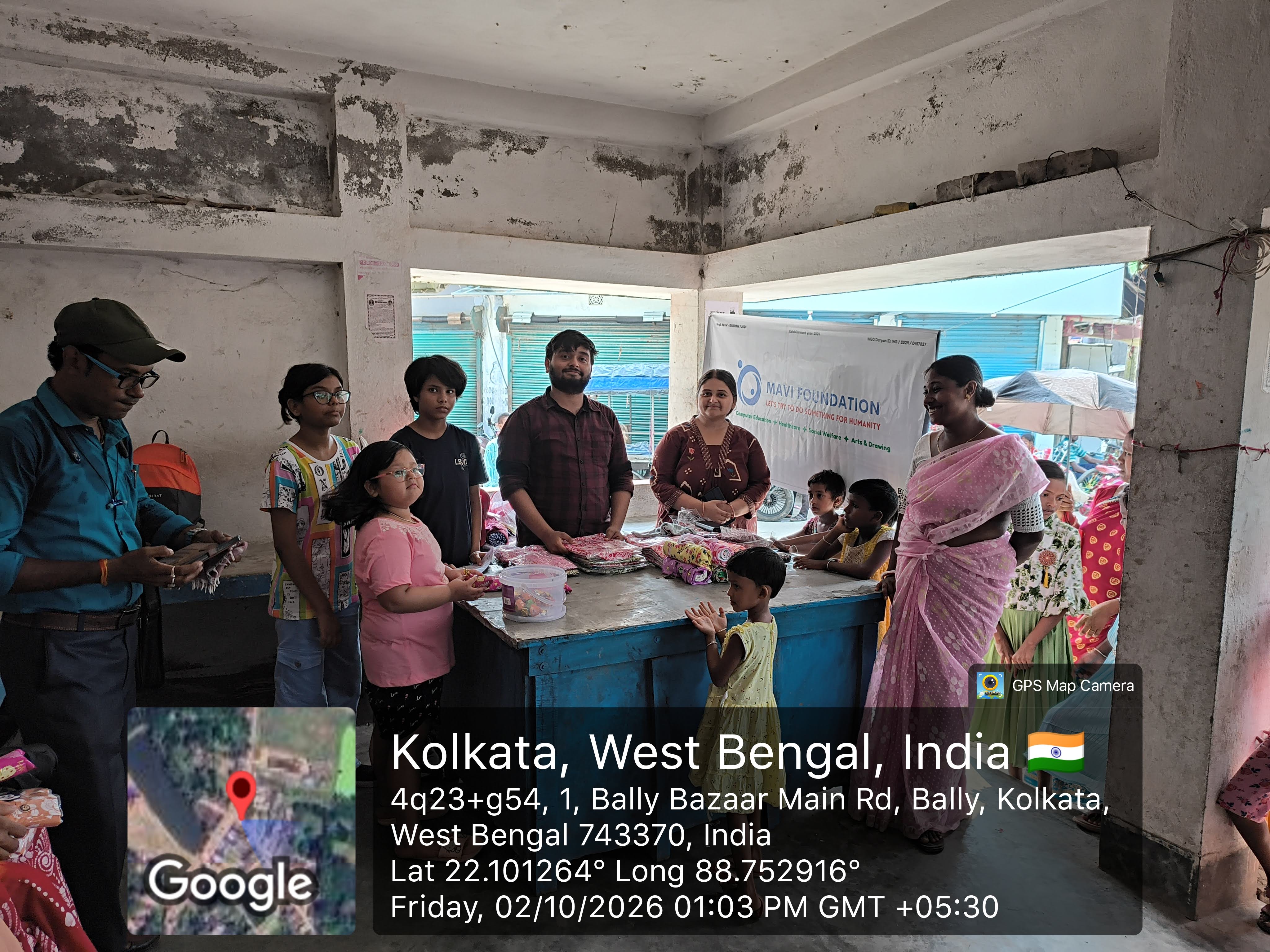 MAVI Foundation — Cloth Distribution, Bally Block, Sundarban 2026: Handing Out New Clothes (photo 3 of 10)
