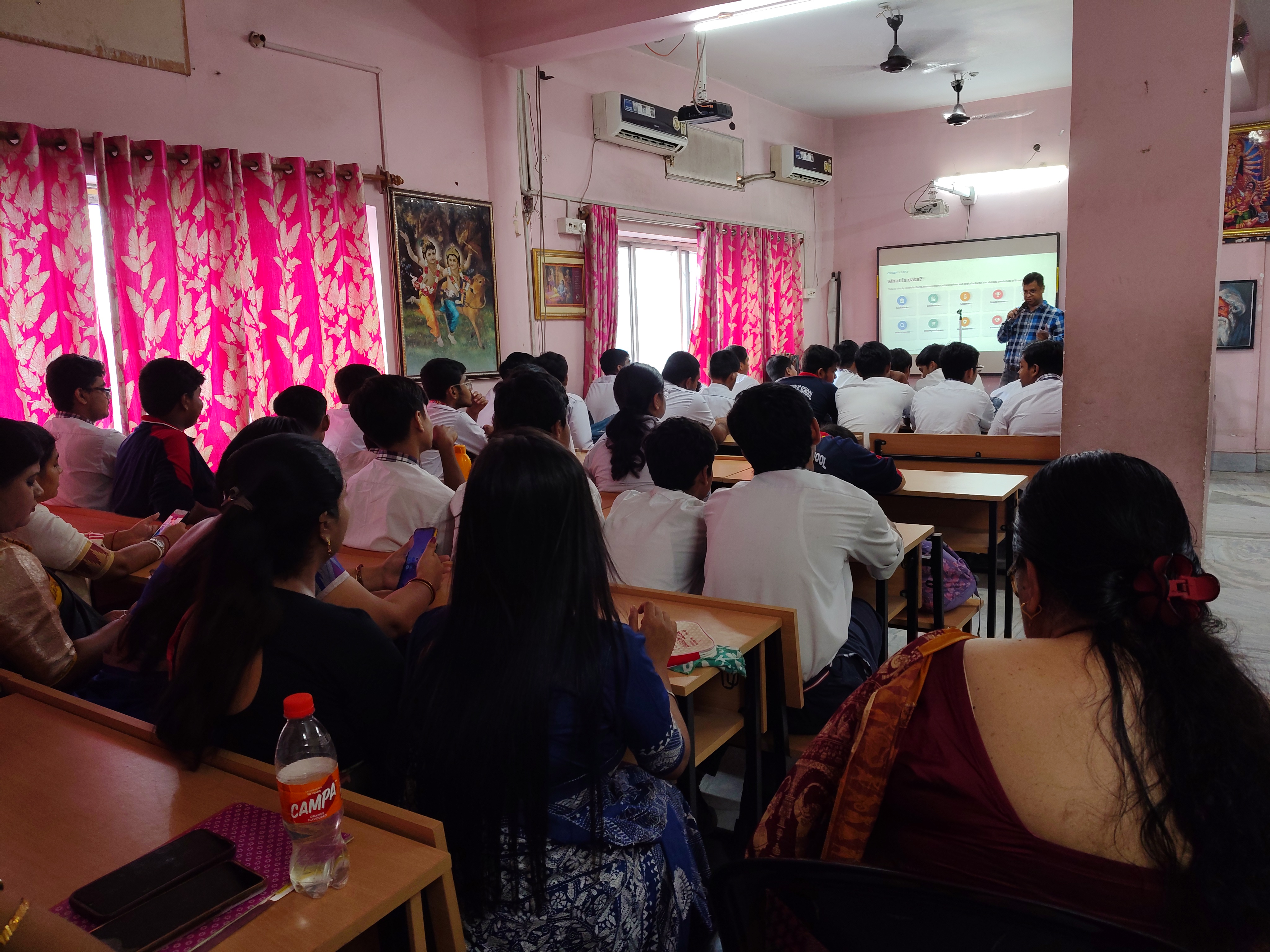 Rows of senior students seated through the MAVI Foundation Data Science and AI session at Kalyani Public School, Barasat, 2026 (photo 9 of 16)